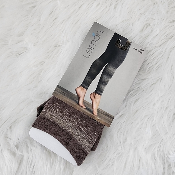 Lemon Bark Amalfi Twinkle Shimmer leggings. Size Small/medium. New. - Picture 1 of 5